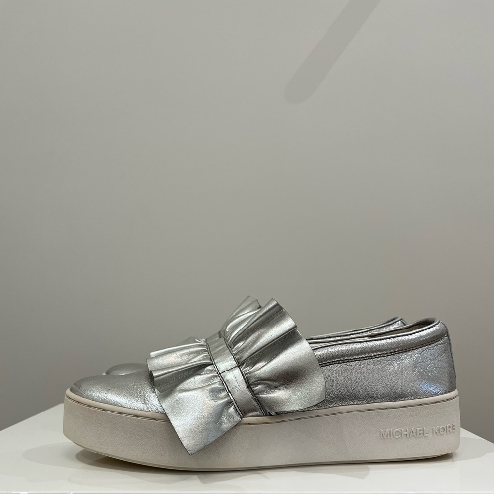Michael Kors Bella Platform Ruffle Sneaker 9.5 US Worn Once